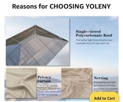 USED – Yoleny 10×12 Hardtop Gazebo Outdoor