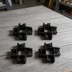 4 Pack Popup Canopy Center Connector Plastic Fits Square Tubes 34x34mm