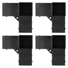 VEVOR 4 »x4 » Pergola Bracket Kit inner 3.6×3.6 3-Way Woodworks DIY Post 4 pcs
