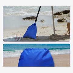 For Canopy Sand Bag for Beach Umbrella Tent Legs – Polyester Black Blue 44x37cm