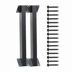 8 Pieces Triangular Steel Bracket Kit Powder-Coated Finish Pergola Corner Brace