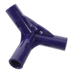 3 Pack Reusable Plastic Camping Tent Pole Connector for Fence Blue Lightweight
