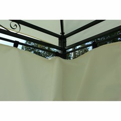 10&rsquo;x13&prime; Outdoor Canopy 2-Tier Top Gazebo BBQ Party Tent, Cream