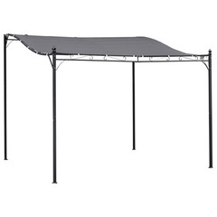 Outsunny 10&prime; x 10&prime; Steel Outdoor Pergola Gazebo, Patio Canopy