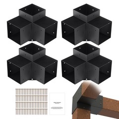 Uimoso 6 »x6 »Pergola Bracket Kit for DIY Woodworks,Inner Size 5.6×5.6, 4 Pieces