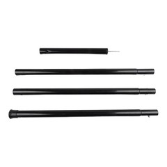 Stable Iron Tent Poles 25cm 50cm with Anti Slip Plastic Sleeve for Canopy