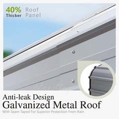 12×30&prime; Metal Carport Heavy Duty Upgraded Reinforce Outdoor Car Shelter Garage