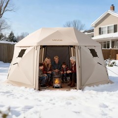 VEVOR 13-Sided Spherical Pop up Gazebo Screen Tent 15 x 15 ft for 12-15 Persons