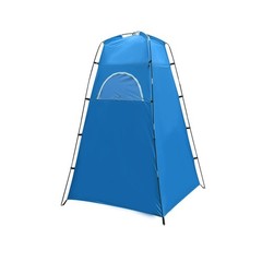 Silver Coated Polyester Shower Tent with Removable PE Floor 130x130x210cm