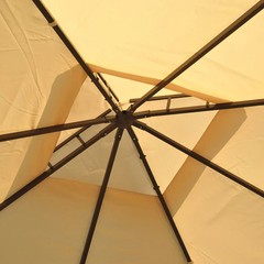 10&prime; x 10&prime; Steel Outdoor Patio Gazebo with Polyester Privacy Curtains