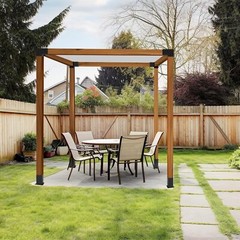 Pergola Brackets Kit 3-Way Right Angle Corner Bracket with Black Powder Coated