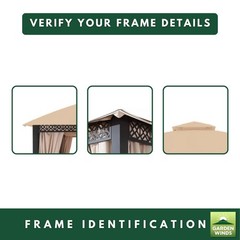 Garden Winds Reinforced Replacement Canopy Top Cover Compatible The A101014701