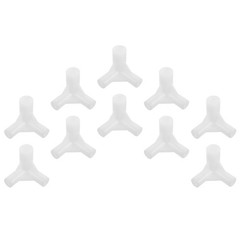 10Pcs Reusable Plastic Bed Canopy Pole Tee Connectors Three Way Joint for Home