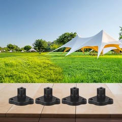 4PCS Gazebo Foot Brackets Plastic Fit 21??21mm Tube For Pop-Up Tent Canopy