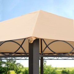 Softtop Garden Gazebo Polyester Roof Steel Frame Click System 10×10 10×13 ft