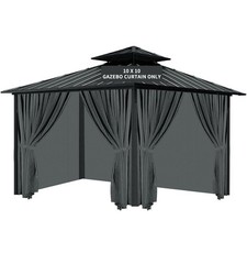 Gazebo Universal Replacement Privacy Curtain, 10&rsquo;X12&prime; Gazebo Outdoor Waterproof,