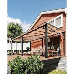 NEW🔥12x20ft Hardtop Sloping Pitched Roof Gazebo Pergola, Patio Covers For Patio