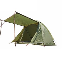 PU3000 Waterproof Single Person Tent 210T Polyester Fabric Aluminum Pole