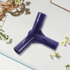 3 Pack Reusable Plastic Camping Tent Pole Connector for Fence Blue Lightweight