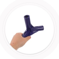 3 Pack Reusable Plastic Camping Tent Pole Connector for Fence Blue Lightweight