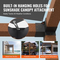 Uimoso 6 »x6 »Pergola Bracket Kit for DIY Woodworks,Inner Size 5.6×5.6, 4 Pieces