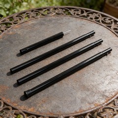 Stable Iron Tent Poles 25cm 50cm with Anti Slip Plastic Sleeve for Canopy