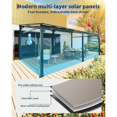 NEW🔥12x20ft Hardtop Sloping Pitched Roof Gazebo Pergola, Patio Covers For Patio