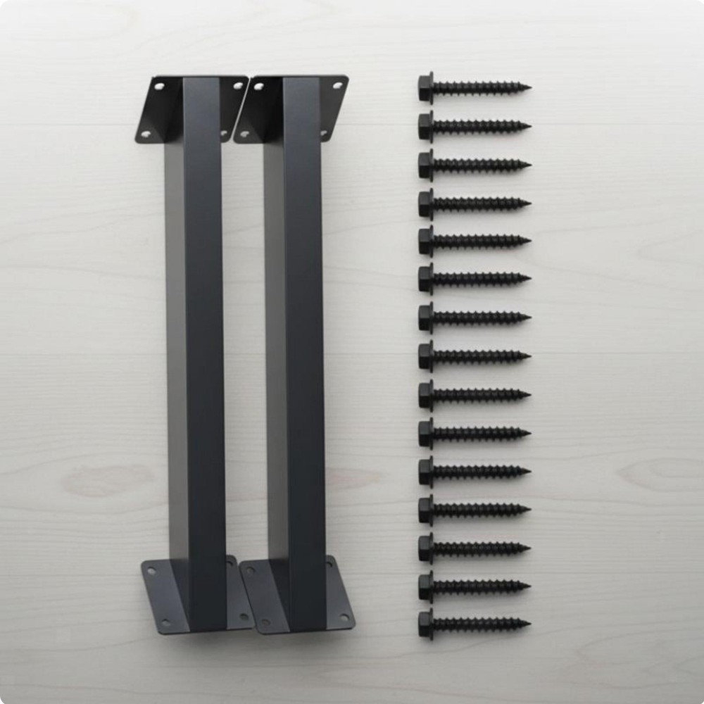 8 Pieces Triangular Steel Bracket Kit Powder-Coated Finish Pergola Corner Brace