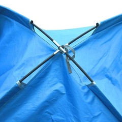 Silver Coated Polyester Shower Tent with Removable PE Floor 130x130x210cm