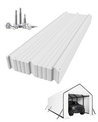 16PCS Metal Carport Kit Roofing Panels for Metal Carport 13x26ft 13x21ft 13x16ft