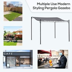 10×10 ft Outdoor Pergola Summer Gazebo Weather-Resistant Canopy for Patio Deck