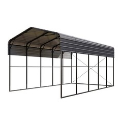 14x25x13ft Carport Heavy Duty Outdoor Metal Car Shelter Garage for RVs Harvester