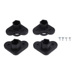 Gazebo Foot Brackets for 21x21mm Tube Plastic Set of 4 Tent Support Accessories