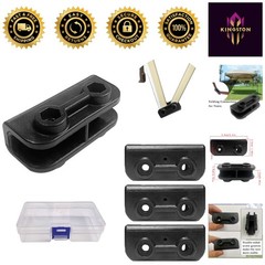 4Pc 2-Way Plastic Connector Set for Canopy Tents – Easy Install Black Parts