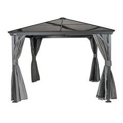 SOJAG Verona Hardtop Gazebo, 10 ft. x 14 ft. Dark Gray