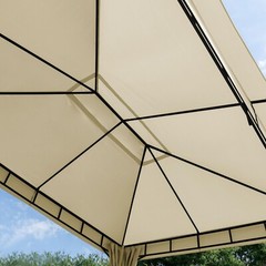 Garden Gazebo 10×10 ft 10×13 ft Softtop Polyester Roof Steel Frame Click System