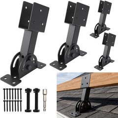 3 Pcs Heavy Duty Roof Riser Brackets Kit 4×4 Adjustable Height Angle Pergola
