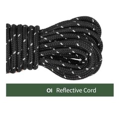 50m 4mm Reflective Nylon Guy Line for Tents Tarps Camping Outdoor Securing Use