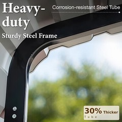 14x25x13ft Carport Heavy Duty Outdoor Metal Car Shelter Garage for RVs Harvester