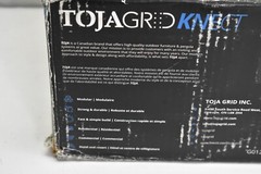TojaGrid Wood Knect Pergola Side Bracket Black Zinc Coated 2&Prime; x 6&Prime; Posts 8 Pack