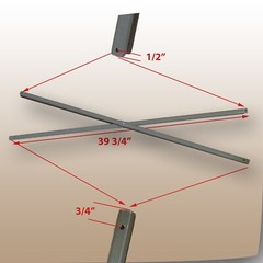 Coleman 10&prime; x 10&prime; Canopy Gazebo SIDE TRUSS Bar 39 3/4&Prime; Replacement Repair Parts
