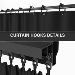 12 Ft. X 14 Ft. Universal Outdoor Privacy Curtains, Gazebo Replacement with Zipp