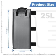 ILLUMINEW 4 Pack Canopy Water 8.7 inches x x 19.7 inches, Gray