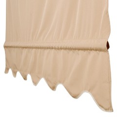 2pcs Patio 15.5×4&prime; Pergola Canopy Replacement Cover Tan UV20+ 180g w/ Valance