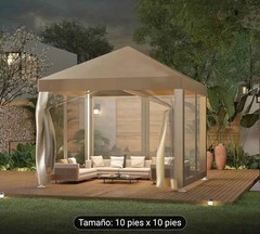 Ecolinear Gazebo With Canopy & Netting, 10 x 10-Ft.