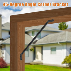 4 Pack 4×4 Pergola Brackets 3 Way Right Angle Corner Steel Kit 45 Degree Brace