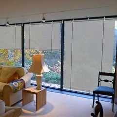 Outdoor Roll Up Shade Gray Roller Shade UV Blind for Patio Porch Pergola Gabezo