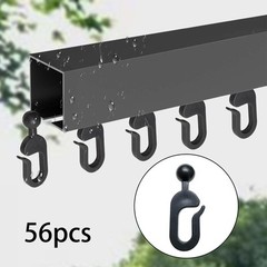 56x Hooks for Gazebo Curtains Curtain Track Hooks Accessories Outdoor