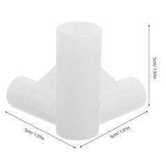 10Pcs Multipurpose Plastic Tee Connectors for Bed Net Frame Mosquito Net White