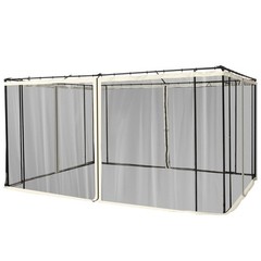 10&prime; x 13&prime; Replacement Netting for Patio Gazebo, Cream